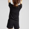Pantalones cortos de sudadera orgánicos para mujer - Azul acero