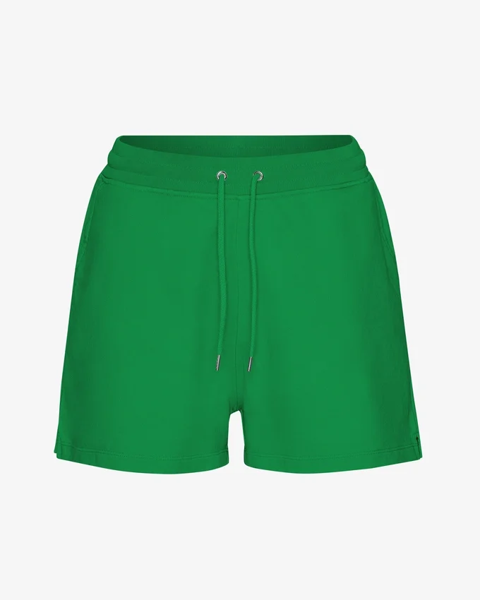 Pantalones cortos de sudadera orgánicos para mujer - Verde Kelly