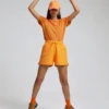 Pantalones cortos de sudadera orgánicos para mujer - Azul marino