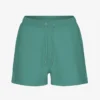 Pantalones cortos de sudadera orgánicos para mujer - Verde pino