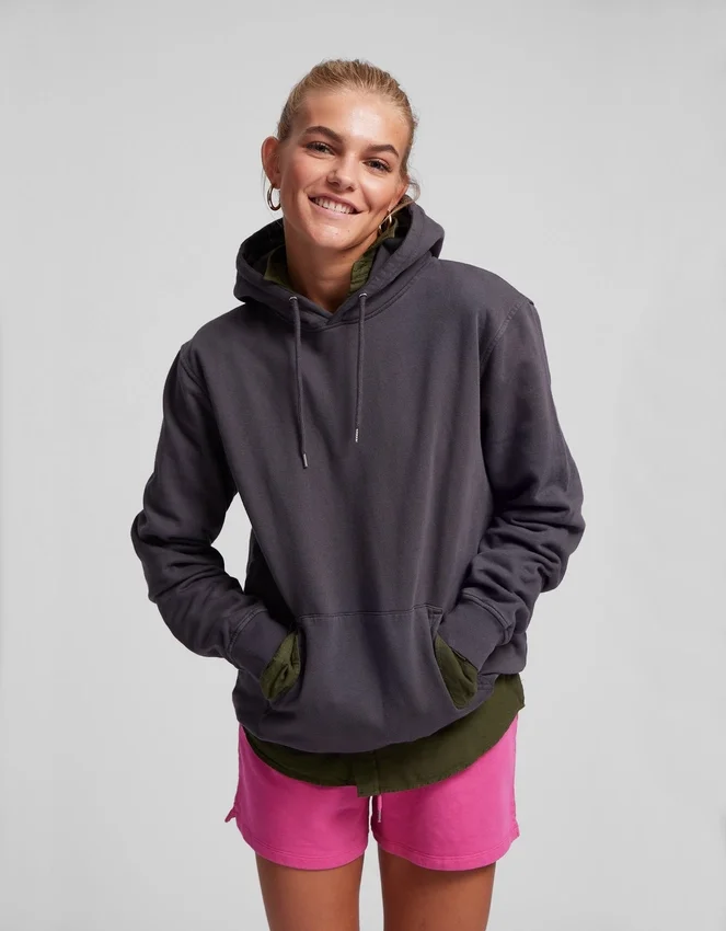 Pantalones cortos de sudadera orgánicos para mujer - Azul mar