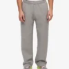 Pantalones de chándal de corte recto de algodón orgánico - Gris jaspeado
