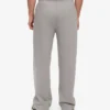 Pantalones de chándal de corte recto de algodón orgánico - Gris jaspeado