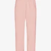 Pantalones de chándal de corte recto de algodón orgánico - Rosa descolorido