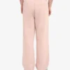Pantalones de chándal de corte recto de algodón orgánico - Rosa descolorido