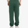 Pantalones de chándal holgados de algodón orgánico - Verde esmeralda