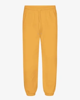 Pantalones de chándal holgados orgánicos - Amarillo quemado