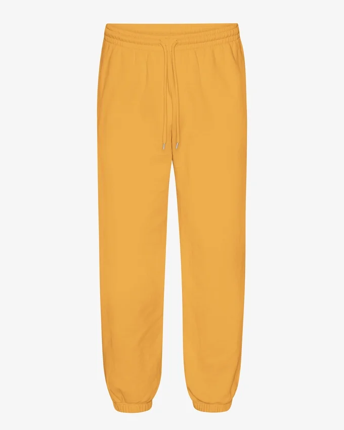 Pantalones de chándal holgados orgánicos - Amarillo quemado