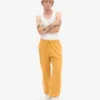 Pantalones de chándal holgados orgánicos - Amarillo quemado
