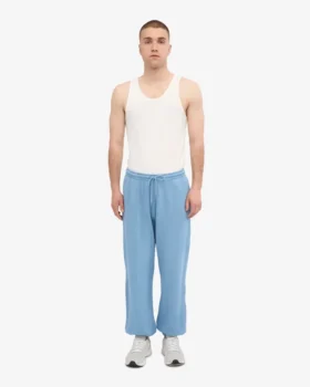 Pantalones de chándal holgados orgánicos – Azul mar