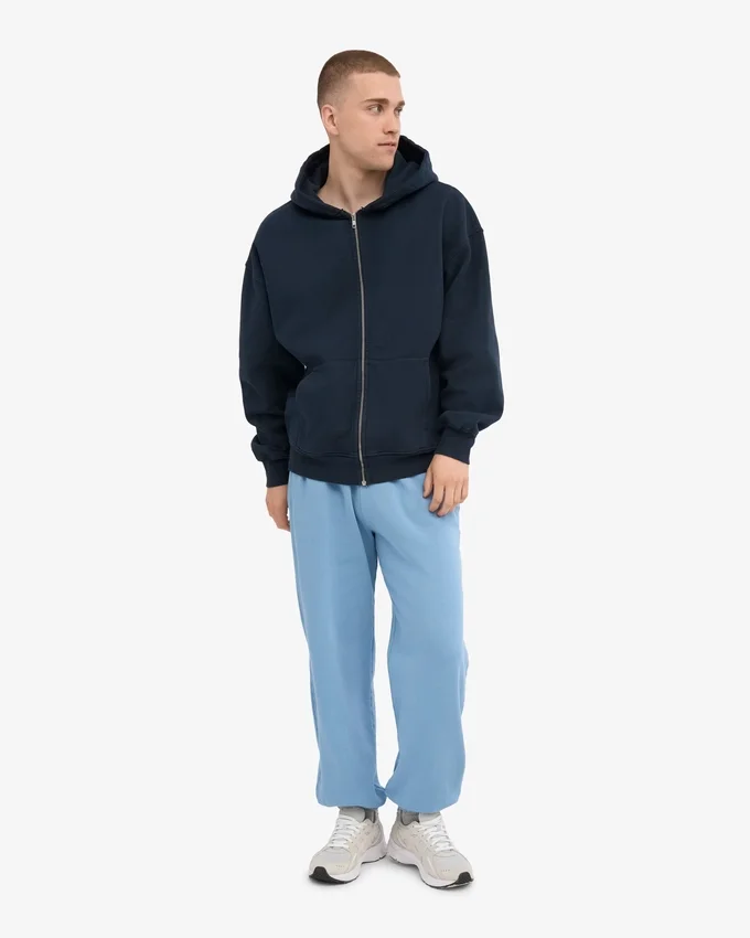 Pantalones de chándal holgados orgánicos - Azul mar