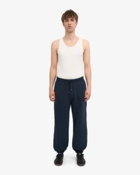 Pantalones de chándal holgados orgánicos – Azul marino