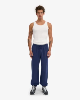 Pantalones de chándal holgados orgánicos – Azul marino