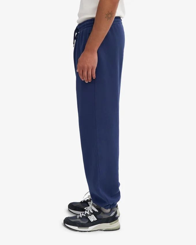 Pantalones de chándal holgados orgánicos - Azul marino