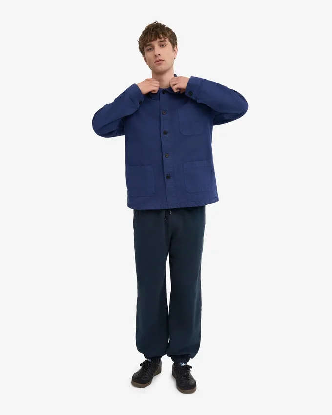 Pantalones de chándal holgados orgánicos - Azul marino