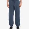 Pantalones de chándal holgados orgánicos - Azul petróleo