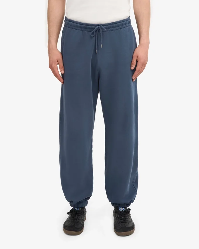 Pantalones de chándal holgados orgánicos - Azul petróleo