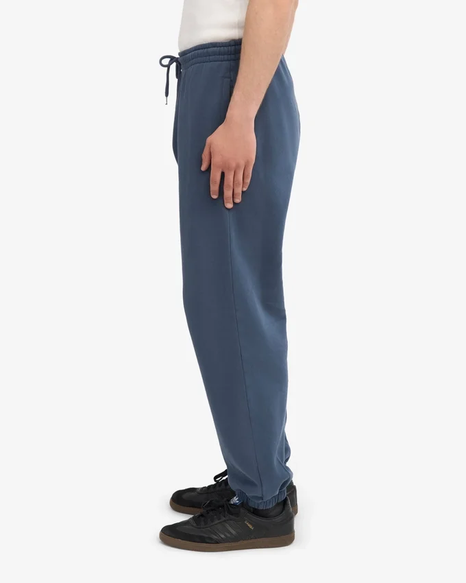 Pantalones de chándal holgados orgánicos - Azul petróleo