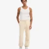 Pantalones de chándal holgados orgánicos - Blanco marfil