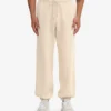 Pantalones de chándal holgados orgánicos - Blanco marfil
