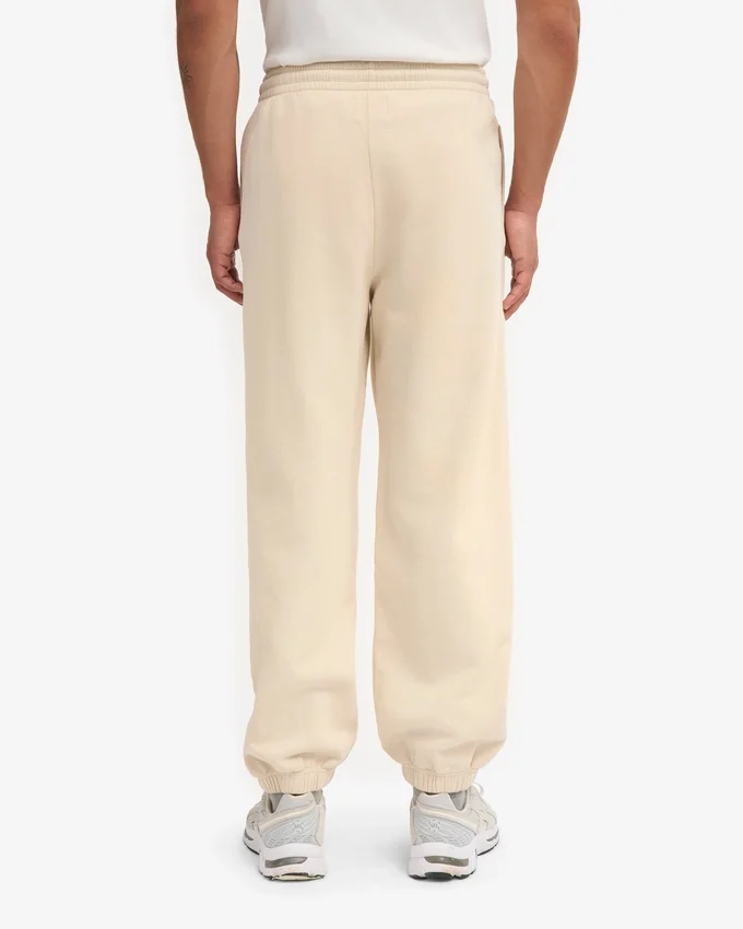 Pantalones de chándal holgados orgánicos - Blanco marfil