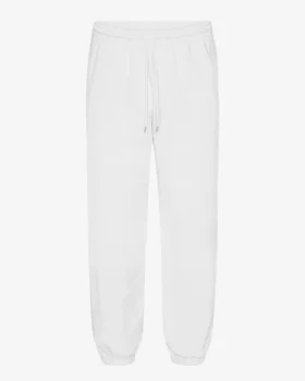 Pantalones de chándal holgados orgánicos - Blanco óptico