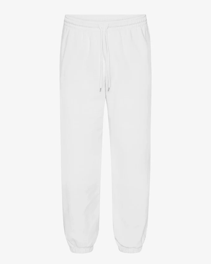Pantalones de chándal holgados orgánicos - Blanco óptico