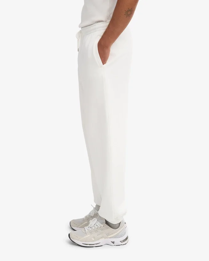 Pantalones de chándal holgados orgánicos - Blanco óptico