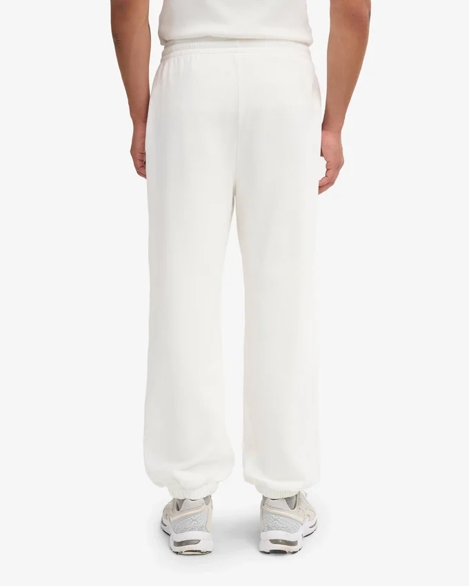 Pantalones de chándal holgados orgánicos - Blanco óptico