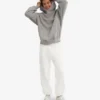 Pantalones de chándal holgados orgánicos - Blanco óptico