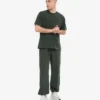 Pantalones de chándal holgados orgánicos - Bosque de medianoche
