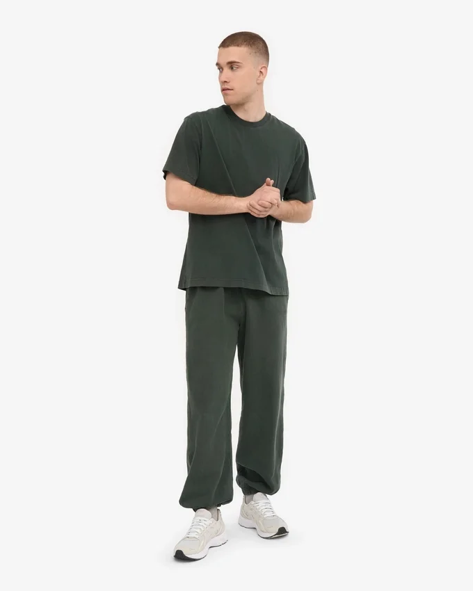 Pantalones de chándal holgados orgánicos - Bosque de medianoche