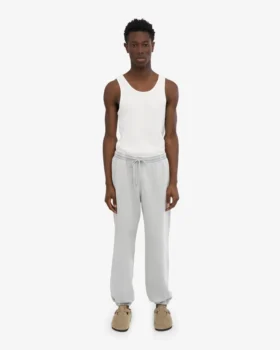 Pantalones de chándal holgados orgánicos – Gris deslavado