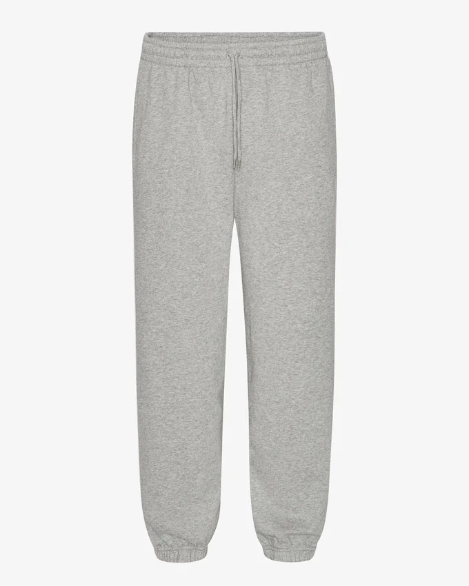 Pantalones de chándal holgados orgánicos - Gris jaspeado