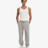 Pantalones de chándal holgados orgánicos - Gris jaspeado