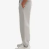 Pantalones de chándal holgados orgánicos - Gris jaspeado