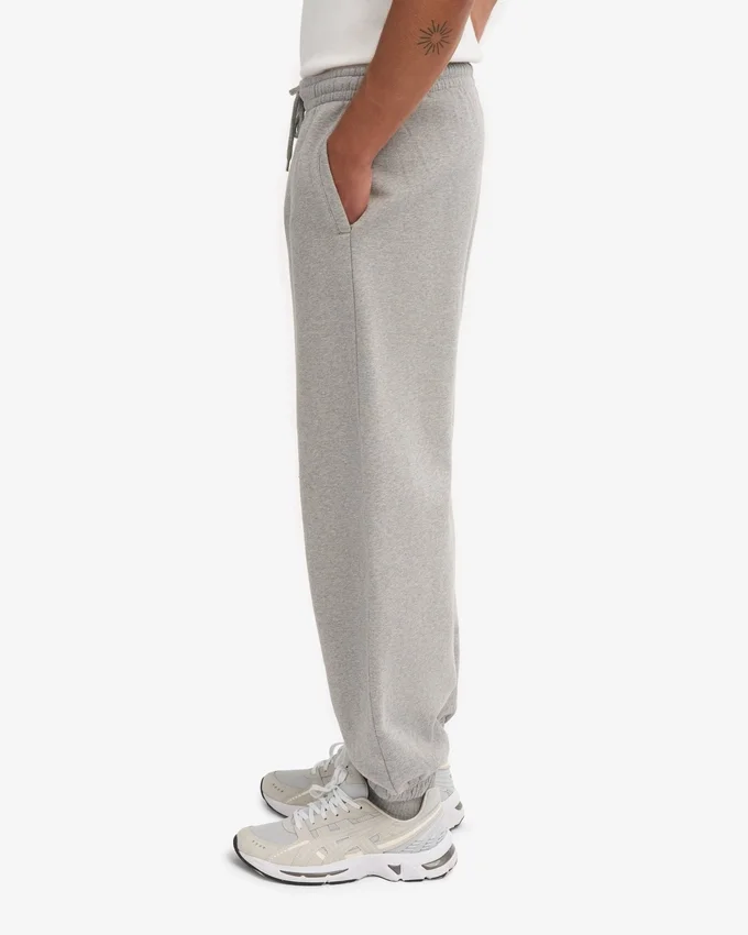Pantalones de chándal holgados orgánicos - Gris jaspeado