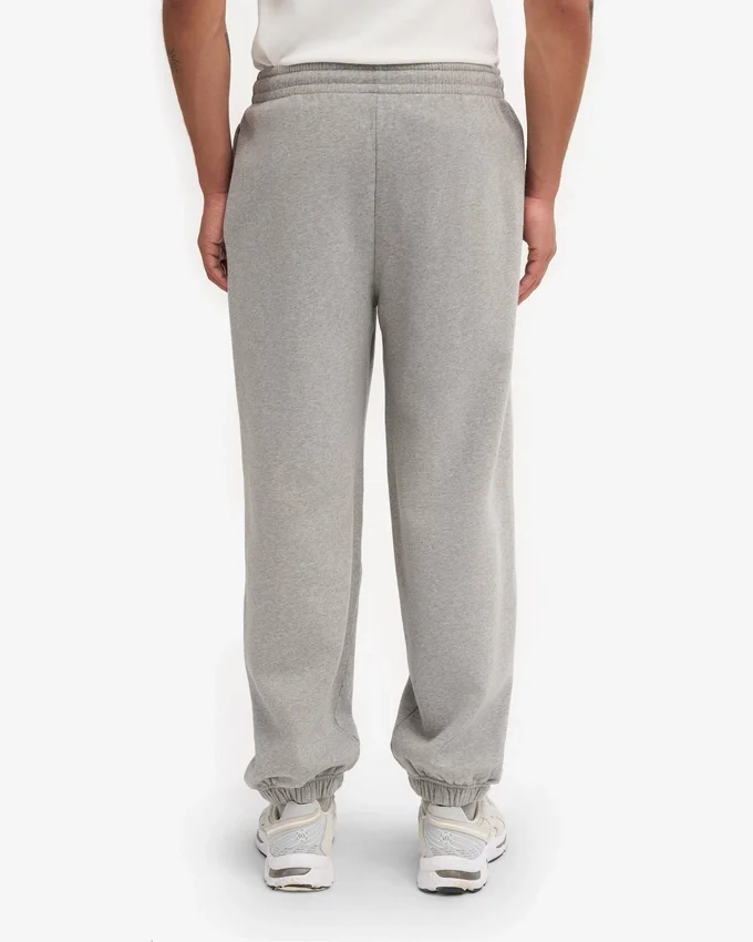 Pantalones de chándal holgados orgánicos - Gris jaspeado