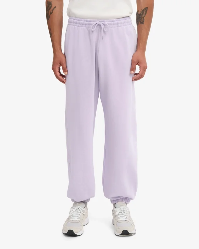 Pantalones de chándal holgados orgánicos - Lavanda suave