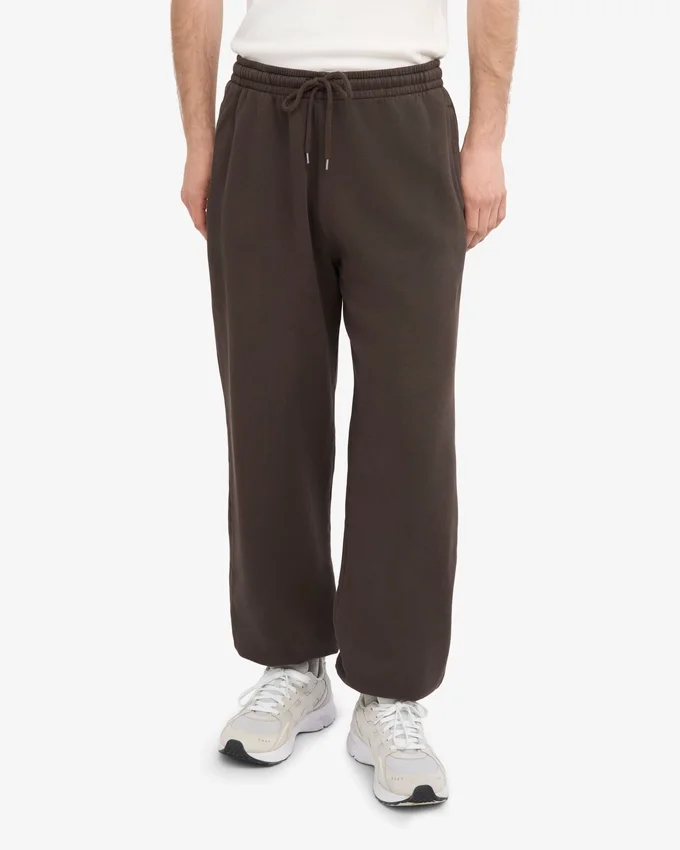Pantalones de chándal holgados orgánicos - Marrón café