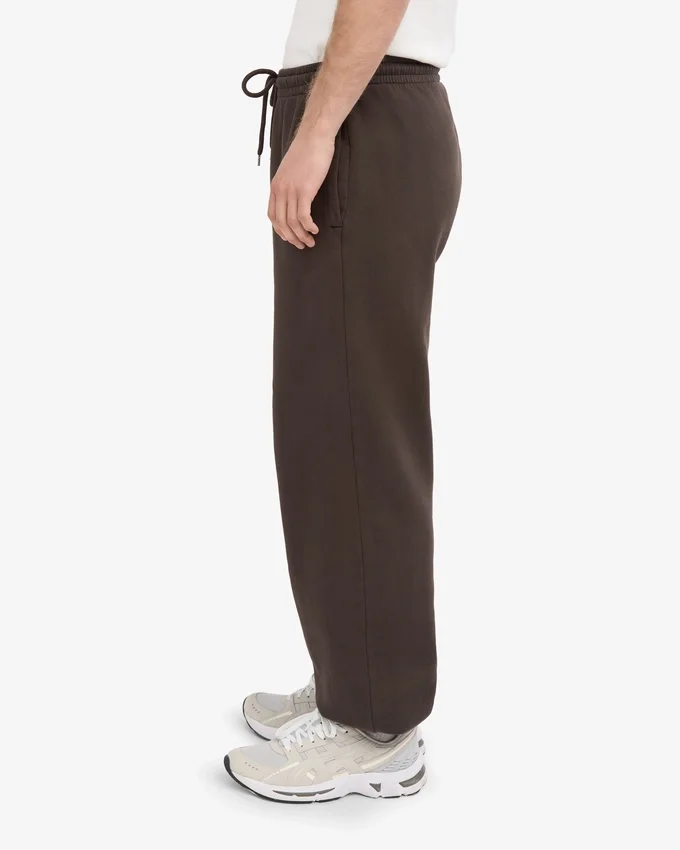 Pantalones de chándal holgados orgánicos - Marrón café