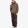 Pantalones de chándal holgados orgánicos - Marrón café