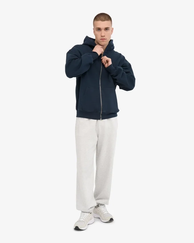 Pantalones de chándal holgados orgánicos - Mezcla de nieve