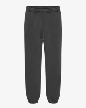 Pantalones de chándal holgados orgánicos - Negro descolorido