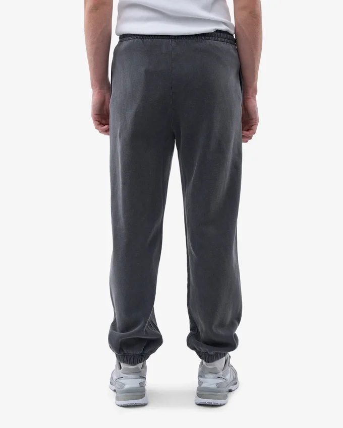 Pantalones de chándal holgados orgánicos - Negro descolorido