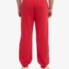 Pantalones de chándal holgados orgánicos - Rojo escarlata