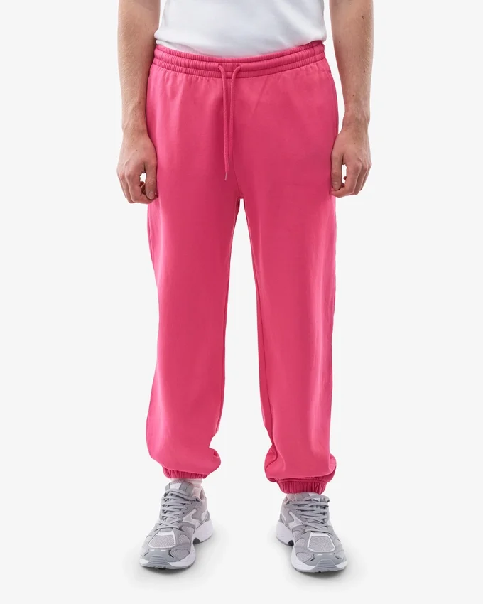 Pantalones de chándal holgados orgánicos - Rosa chicle
