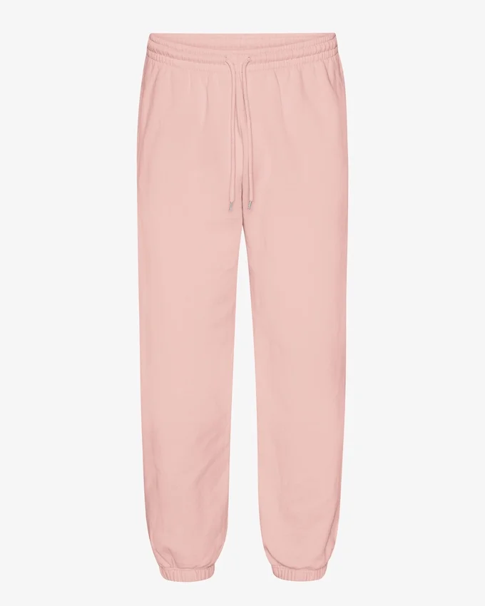 Pantalones de chándal holgados orgánicos - Rosa descolorido