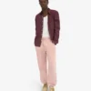 Pantalones de chándal holgados orgánicos - Rosa descolorido