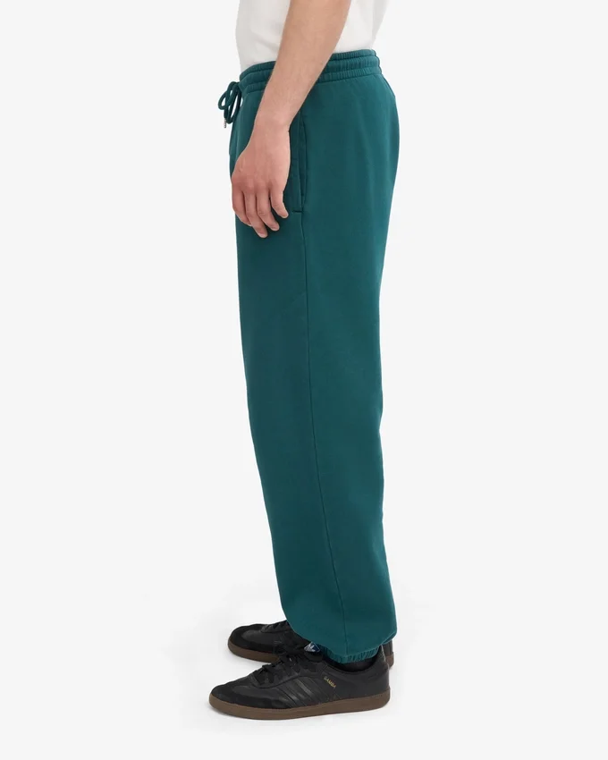 Pantalones de chándal holgados orgánicos - Verde océano